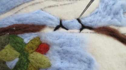 Chickadee Tapestry Felting Kit by The Felting Studio (Neysa Russo)