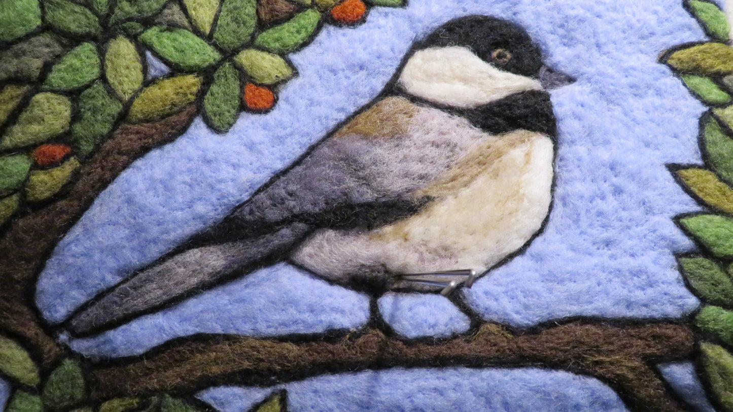 Chickadee Tapestry Felting Kit by The Felting Studio (Neysa Russo)