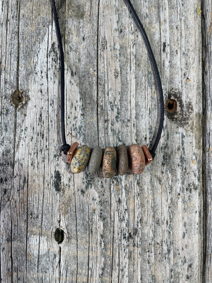 Rolling Stone Necklace by Iris Designs