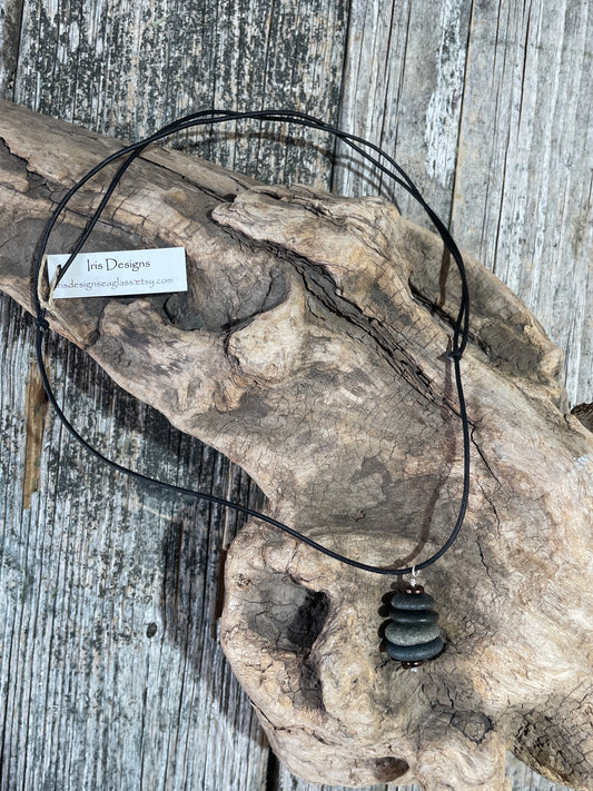 Cairn Stone Necklace by Iris Designs