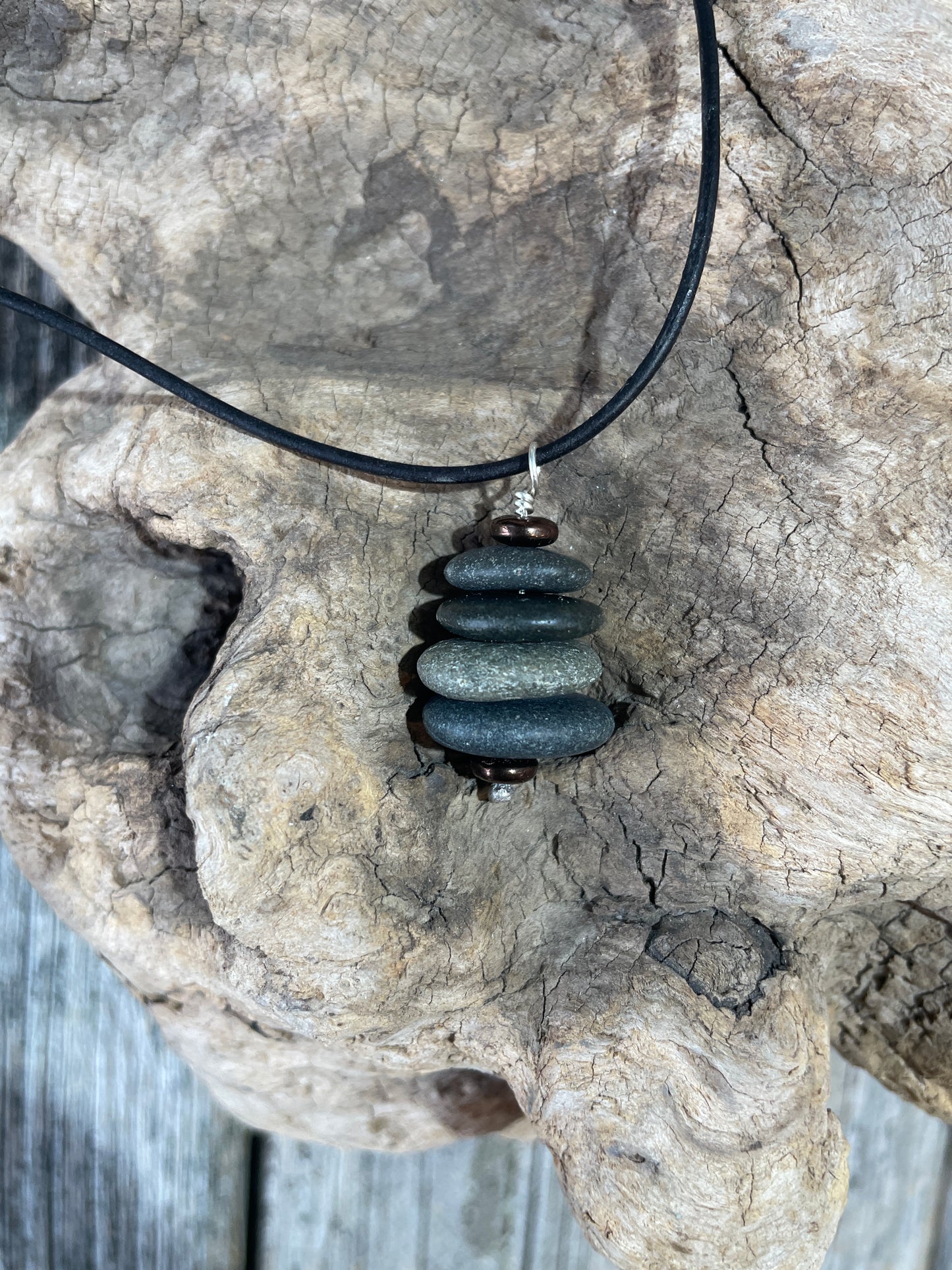 Cairn Stone Necklace by Iris Designs