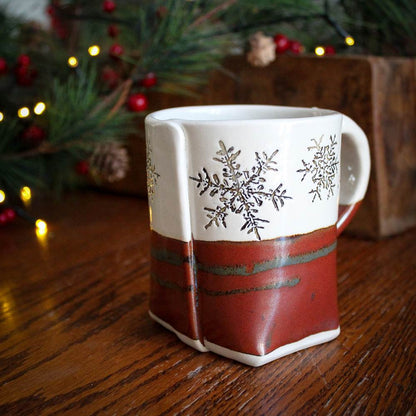 Red Snowflake Mug from Colleen Deiss Designs