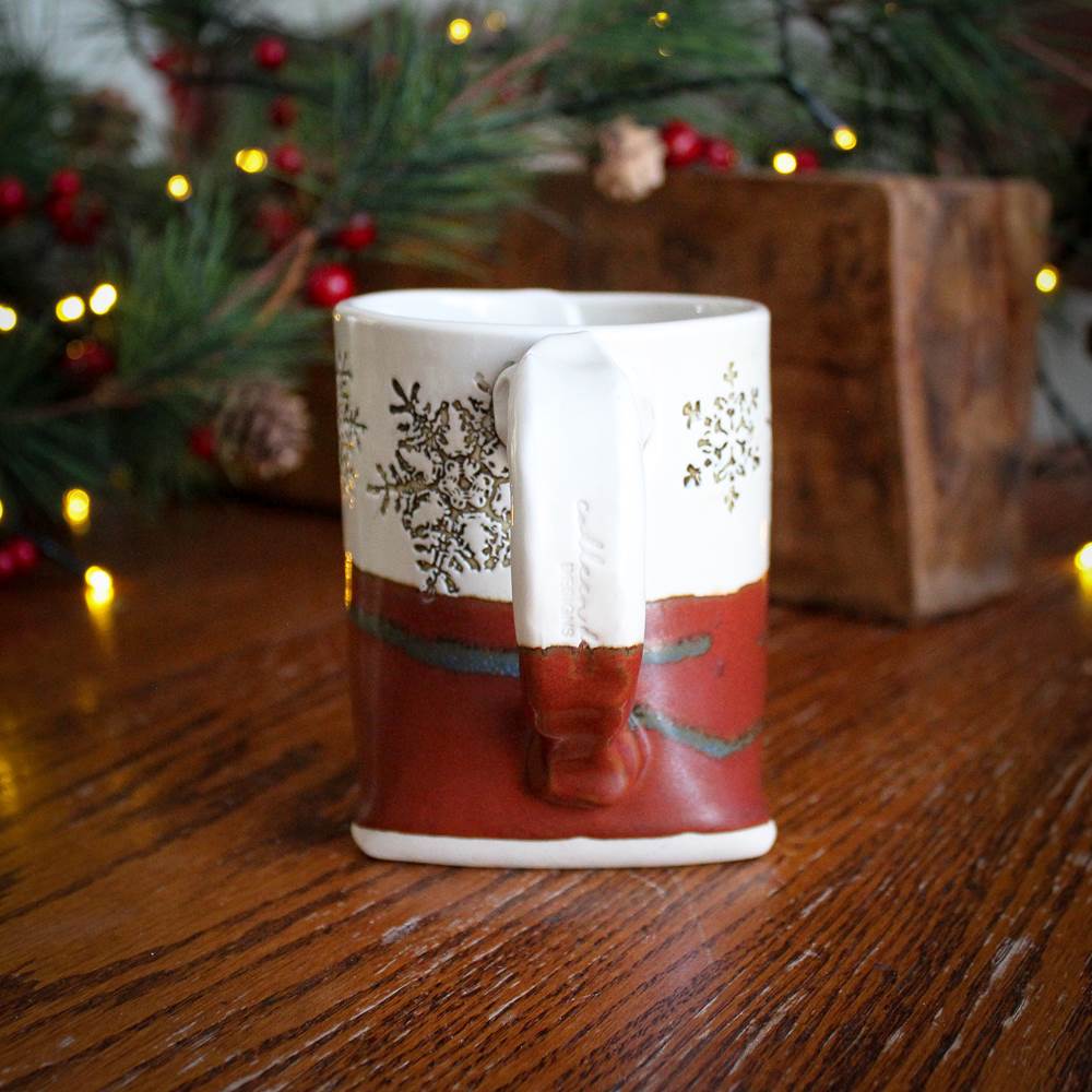 Red Snowflake Mug from Colleen Deiss Designs