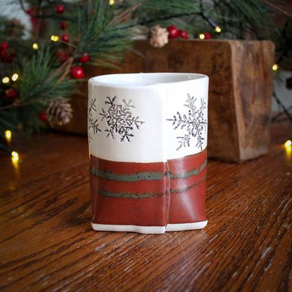 Red Snowflake Mug from Colleen Deiss Designs