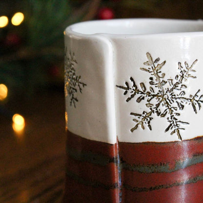 Red Snowflake Mug from Colleen Deiss Designs