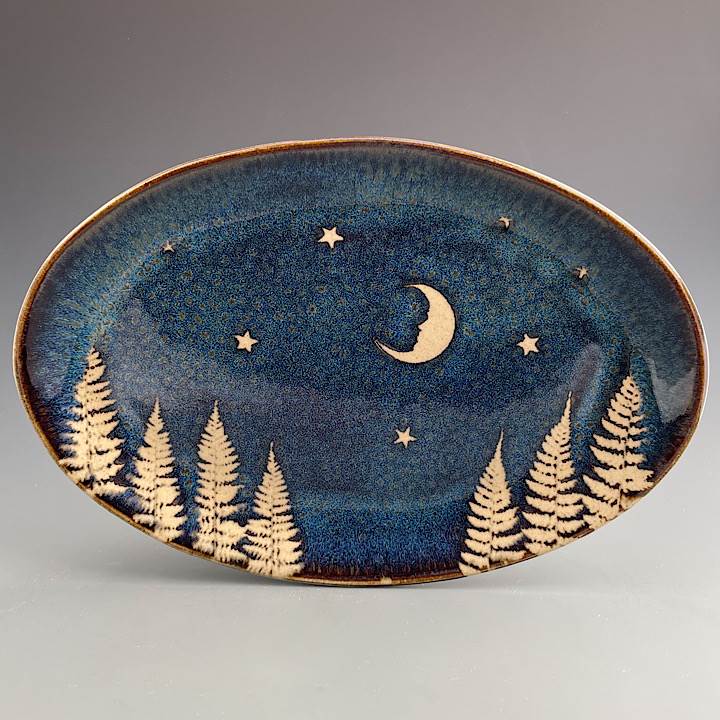 Large Oval Platter by Kaleidoscope Pottery