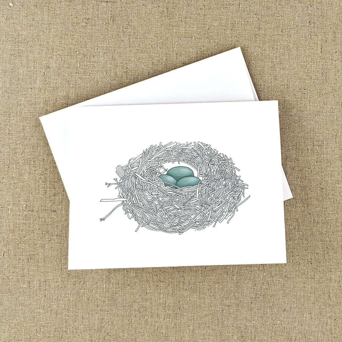 Nest - Greeting Card by 3 Legged Dog Ink - Maine Yarn & Fiber Supply