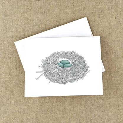 Nest - Greeting Card by 3 Legged Dog Ink - Maine Yarn & Fiber Supply