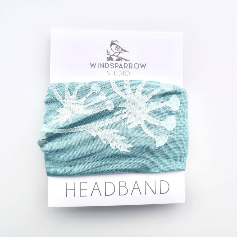 Folk Flower Headbands (White Ink) by Windsparrow Studio