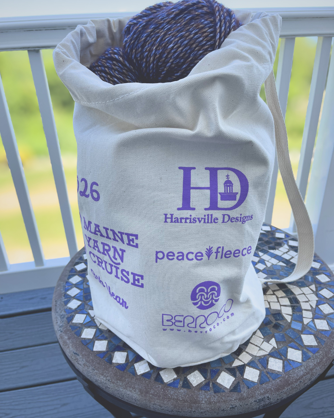 Order your 2026 Maine Yarn Cruise Tote Bag! (Maine Yarn Cruise July 1st - October 12th, 2026)