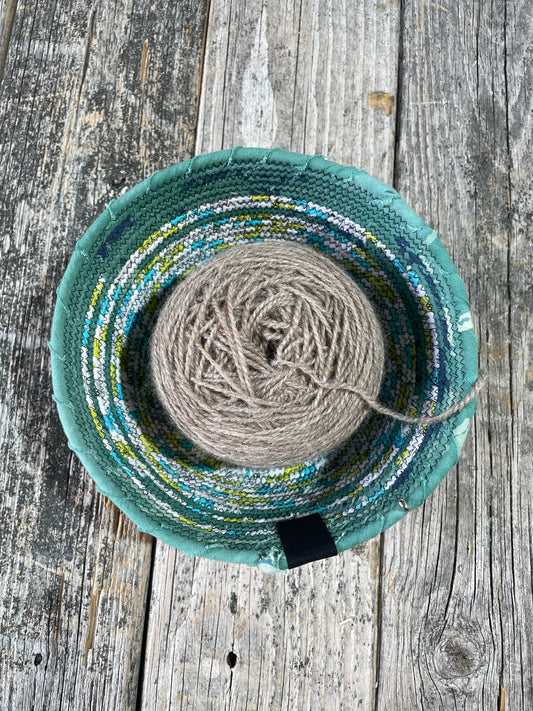 Measure - Handmade Fabric/Rope Project Bowls by TkPomroy/The Wooly Ghost