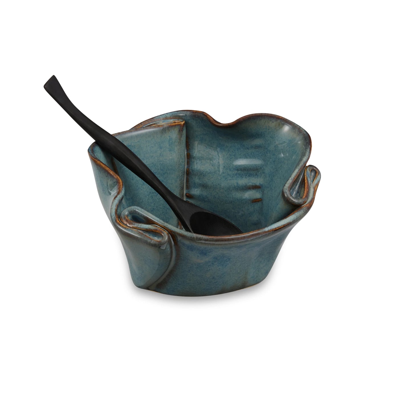 Guacamole Bowl with Rosewood Spoon from Hilborn Pottery Design