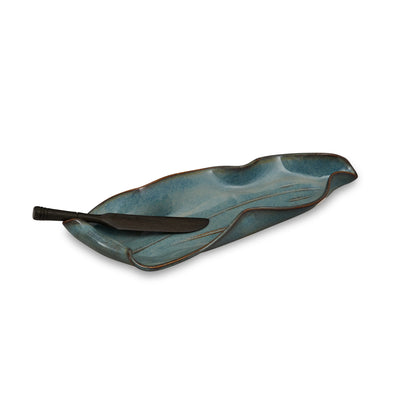 Butter Dish with Rosewood Spreader from Hilborn Pottery Design