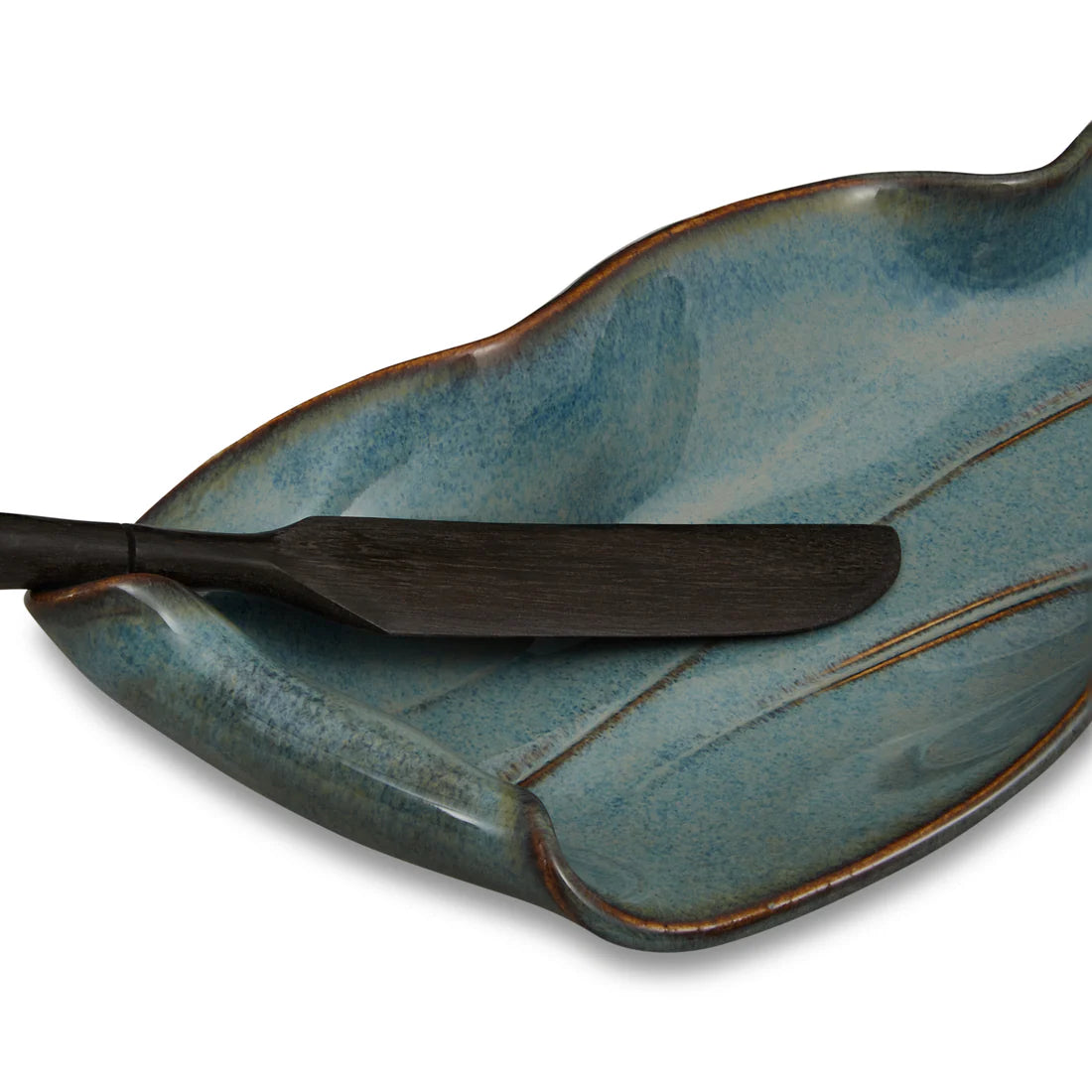 Butter Dish with Rosewood Spreader from Hilborn Pottery Design