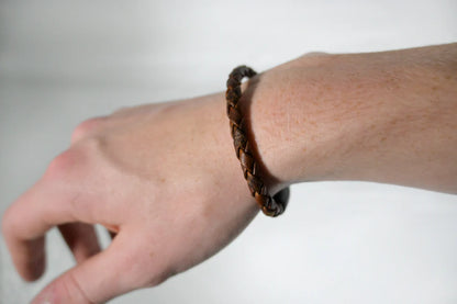 Braided Moose Leather Bracelet by Rogue Industries