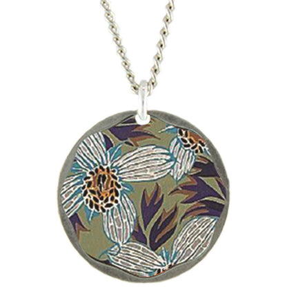 Water Lillies 18in necklace & Earrings by Earth Dreams Jewelry - Maine Yarn & Fiber Supply