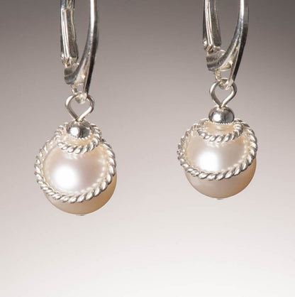 Classic Pearl Earrings by Naomi Jewelry