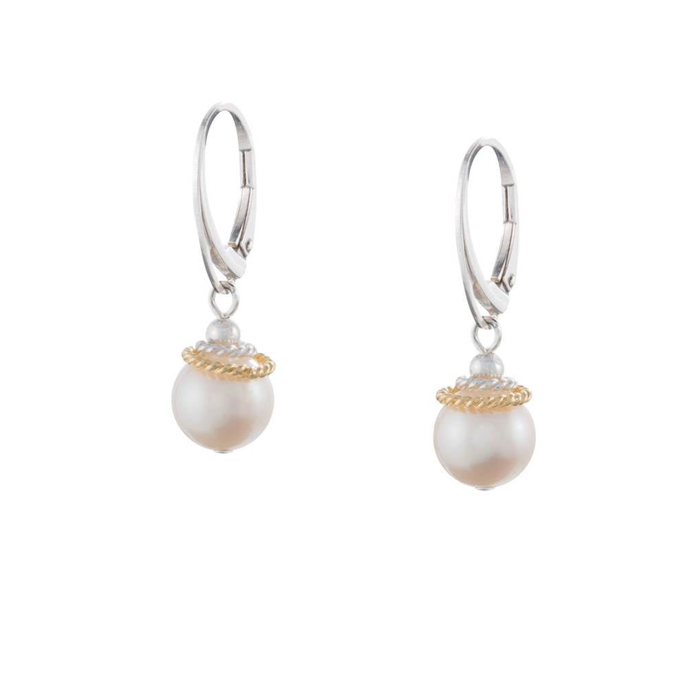 Classic Freshwater Pearl SV Earrings by Naomi Jewelry - Maine Yarn & Fiber Supply