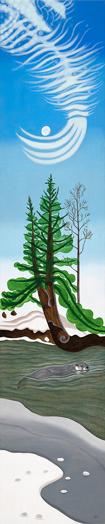 Otter's Home, Evergreen - Greeting Card by Color Afoot Press