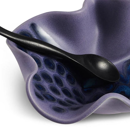 Oblong Bowl with Rosewood Spoon from Hilborn Pottery Design