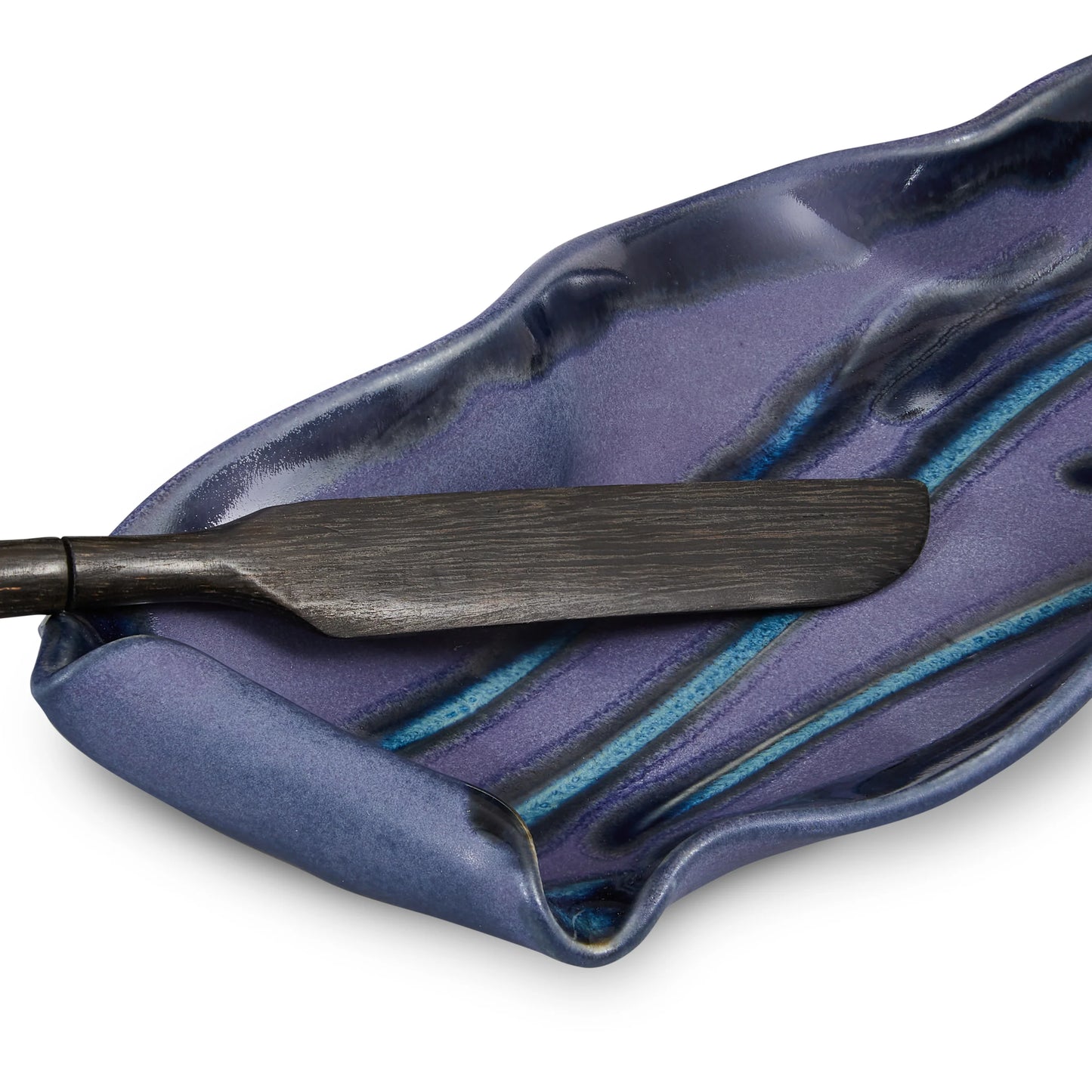 Butter Dish with Rosewood Spreader from Hilborn Pottery Design