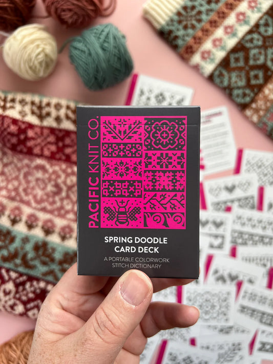 Spring Doodle Card Deck by Pacific Knit Co.