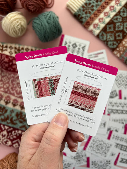 Spring Doodle Card Deck by Pacific Knit Co.