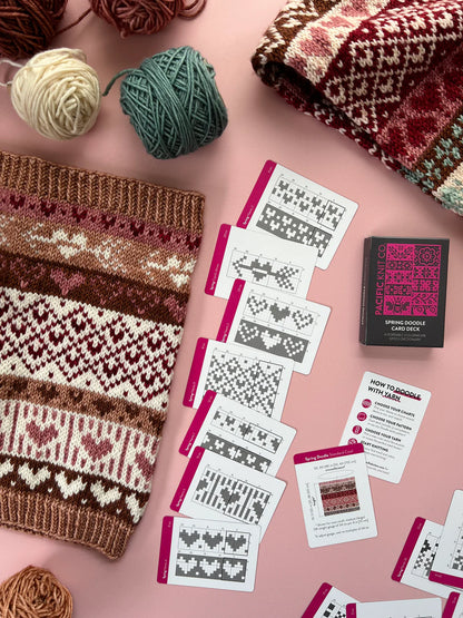 Spring Doodle Card Deck by Pacific Knit Co.
