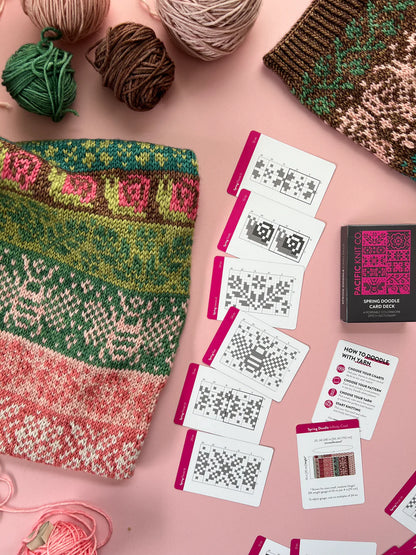 Spring Doodle Card Deck by Pacific Knit Co.