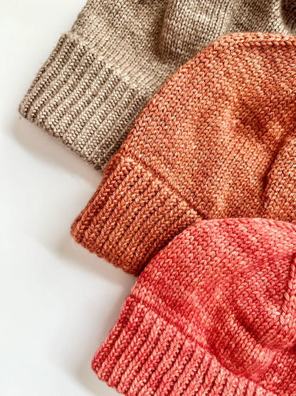 The Base Doodle Beanie 2 Pattern by Pacific Knit Co.