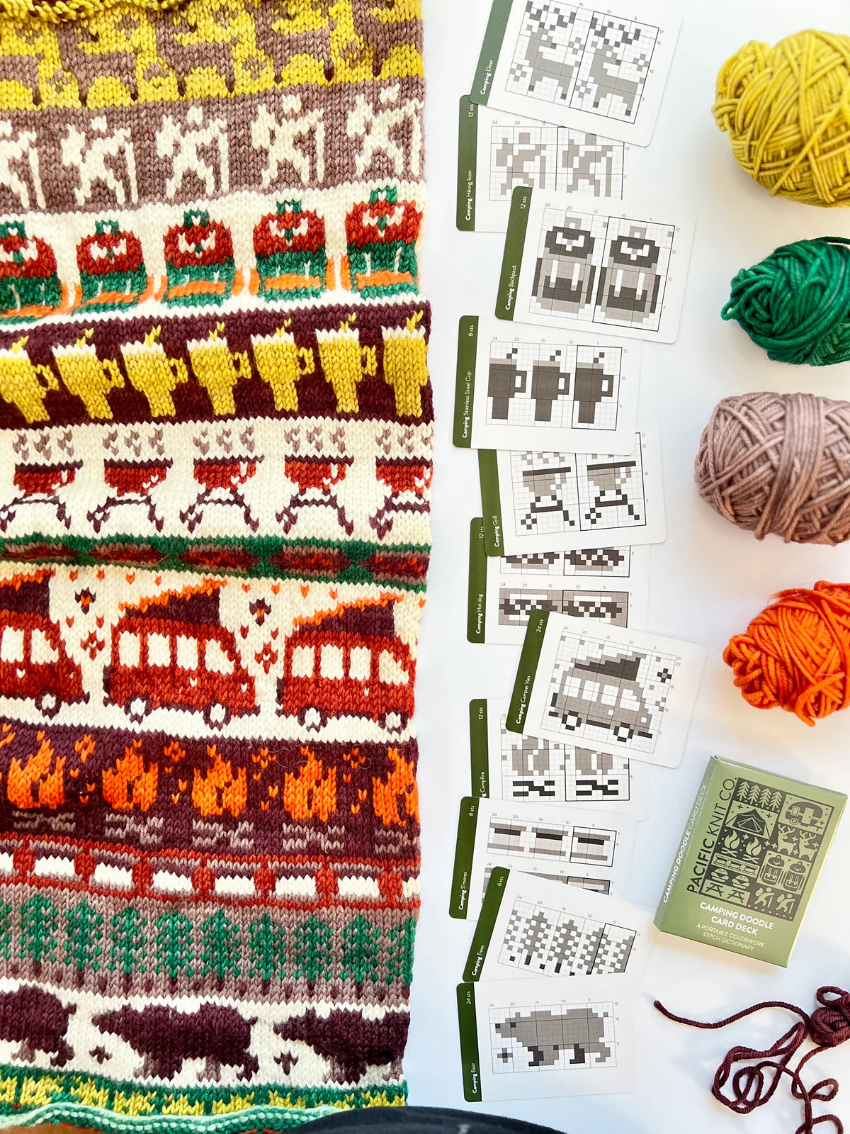 Camping Doodle Card Expansion Deck by Pacific Knit Co.