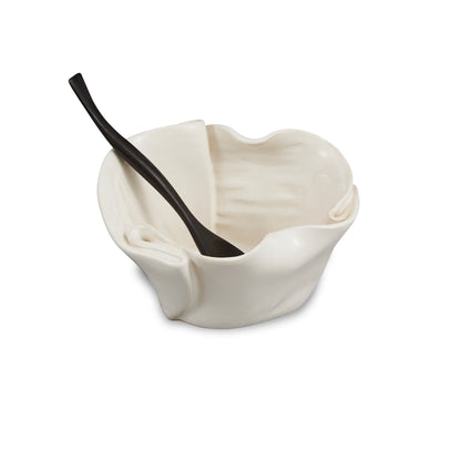 Guacamole Bowl with Rosewood Spoon from Hilborn Pottery Design - Maine Yarn & Fiber Supply
