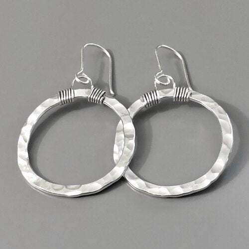 Medium Signature Hoop Earrings by Cullen Jewelry Design