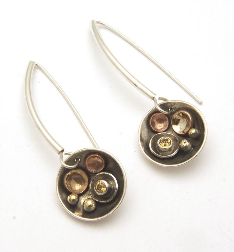 Pebbles on a Beach Earrings with Stone by Tamara Kelly Designs