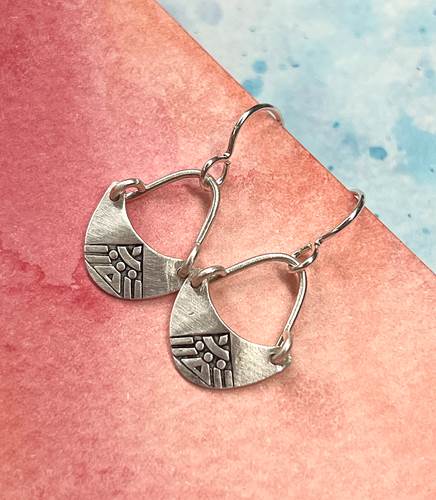 Deco Peak Sterling Silver Earrings by Sprig & Sparrow Jewelry