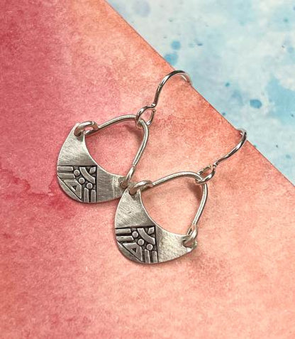 Deco Peak Sterling Silver Earrings by Sprig & Sparrow Jewelry