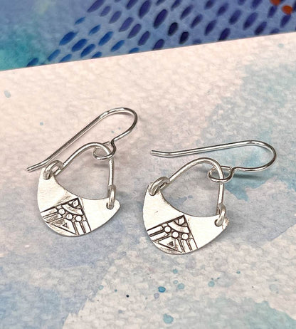 Deco Peak Sterling Silver Earrings by Sprig & Sparrow Jewelry