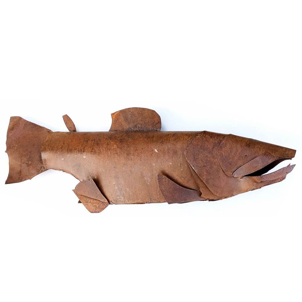 Salmon Sculpture by Metallic Evolution