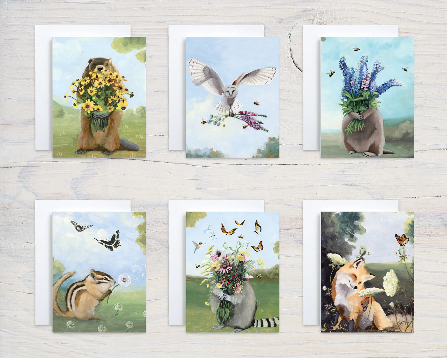 Wild Flowers Greeting Card Box Set by Kim Ferreira (Joie de Vivre)