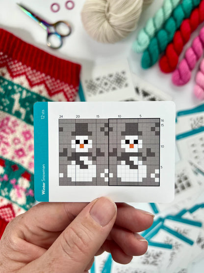 Winter Doodle Card Deck by Pacific Knit Co.