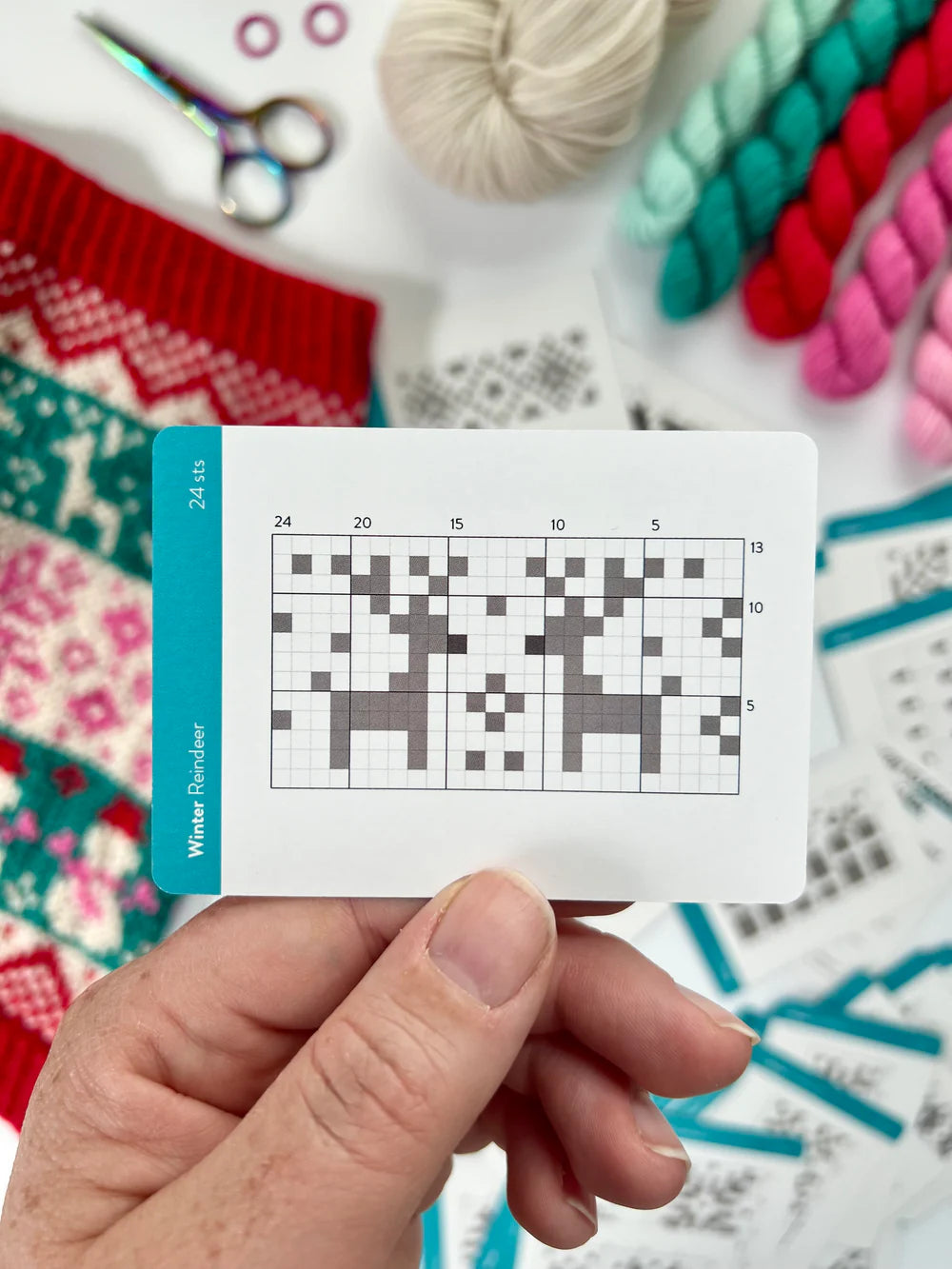 Winter Doodle Card Deck by Pacific Knit Co.