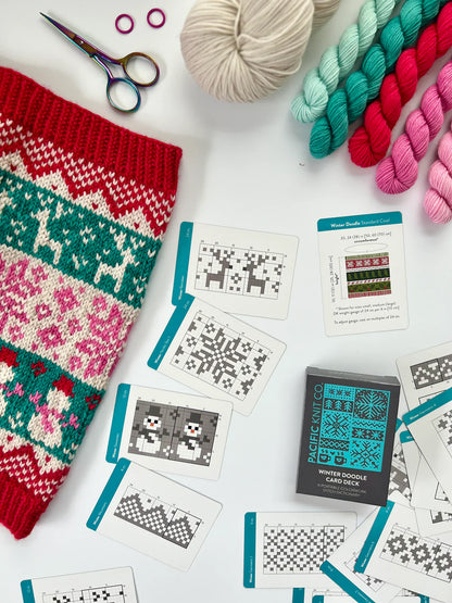 Winter Doodle Card Deck by Pacific Knit Co.