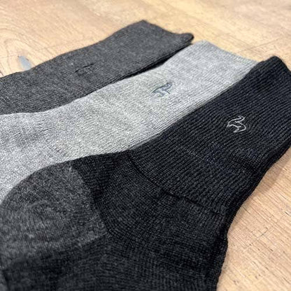 Smoke Alpaca Socks by Shupaca Alpaca
