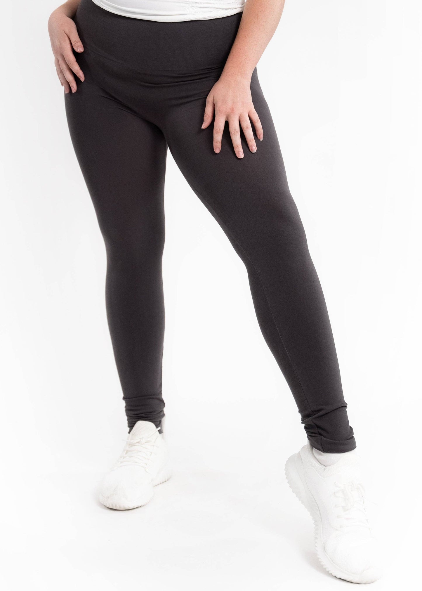 PLUS High-Waist Full Length Leggings by Elietian