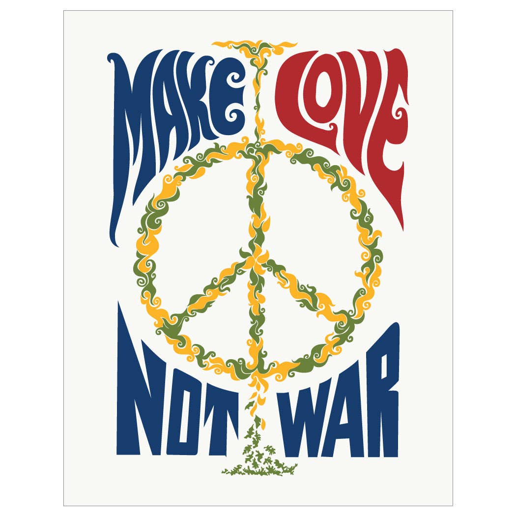Make Love Not War Protest Magnet by Fridgedoor
