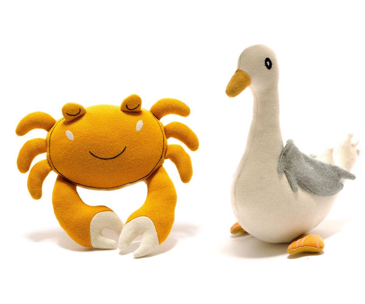 Organic Cotton Seagull Plush Toy by Best Years