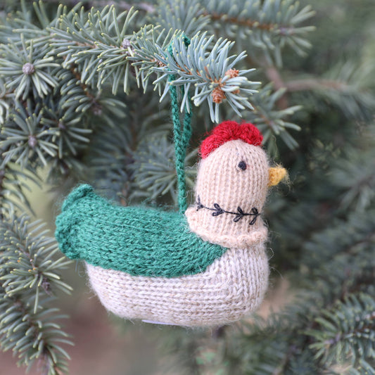 Popsicle Stick Santa Suit Yarn Ornament - Farmer's Wife Rambles