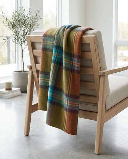 Alpaca Throw in Sundown from Shupaca Alpaca