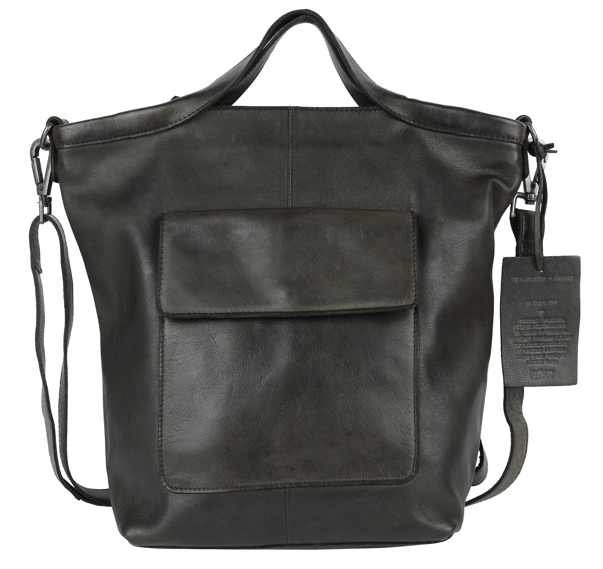 Bianca Handcrafted Leather Tote/Crossbody Bag by Latico Leathers - Maine Yarn & Fiber Supply