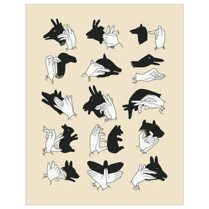 Fridgedoor - 2.5'' x 3.5'' Shadow Puppets Magnet - Maine Yarn & Fiber Supply